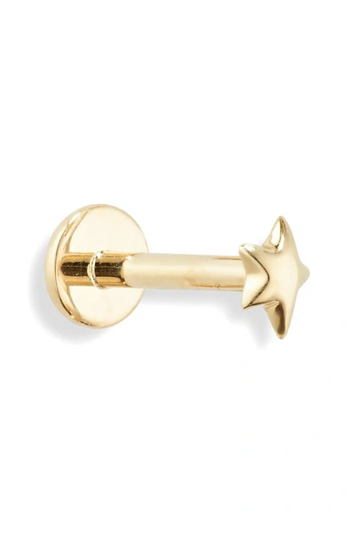 Monica Vinader Star Single Stud Earring In Gold
