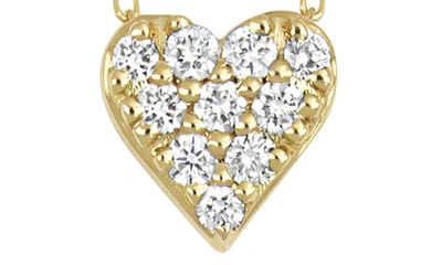 Bony Levy Mika Pavé Diamond Heart Pendant Necklace In 18k Yellow Gold