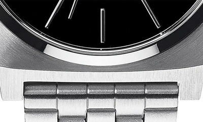 Nixon The Time Teller Watch, 37mm In Matte Black / Gold