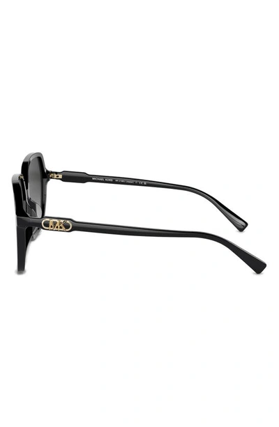 Michael Kors Jasper 58mm Square Sunglasses In Black