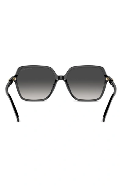 Shop Michael Kors Jasper 58mm Square Sunglasses In Black