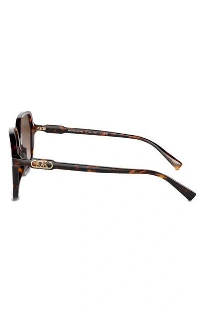 Michael Kors Jasper 58mm Square Sunglasses In Dk Tort