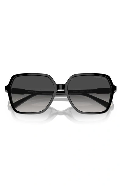 Michael Kors Jasper 58mm Square Sunglasses In Black