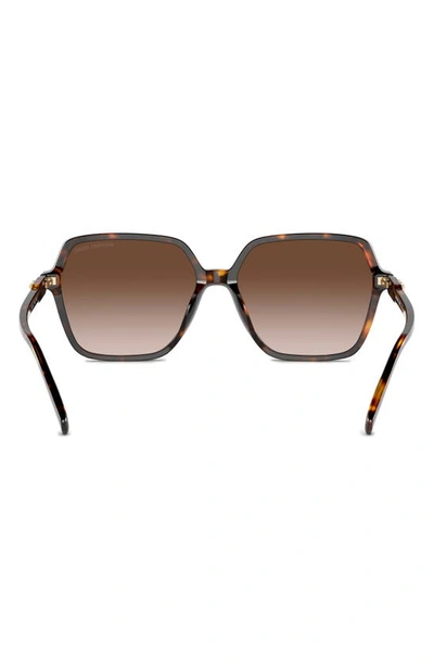 Michael Kors Jasper 58mm Square Sunglasses In Dk Tort