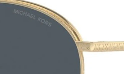 Shop Michael Kors Arches 58mm Pilot Sunglasses In Light Gold