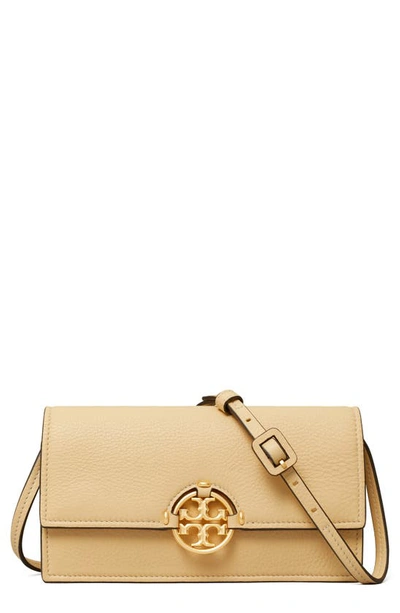 Shop Tory Burch Miller Crossbody Wallet In Vanilla Soft Serve