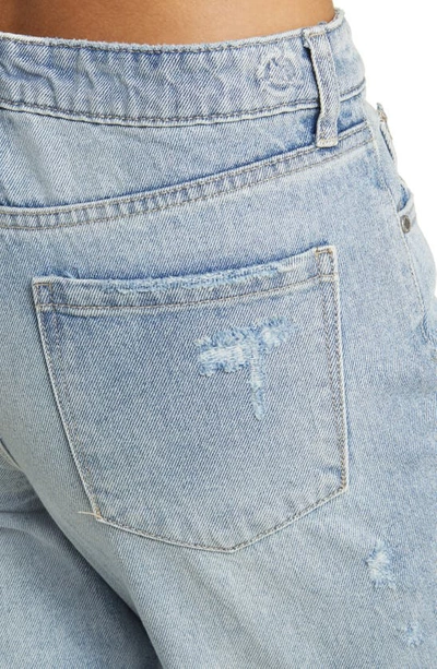Shop Ptcl Ripped Baggy Boyfriend Jeans In Lt Blue
