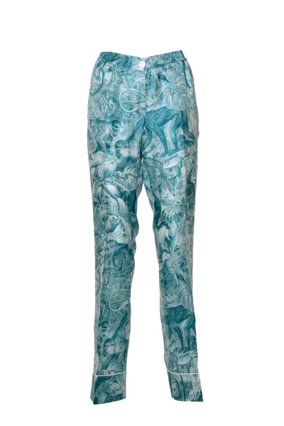 Shop F.r.s For Restless Sleepers Graphic Print Pants In Blue