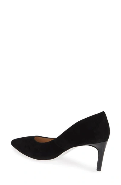 Ron White Cindy Pointed Toe Pump In Onyx Suede