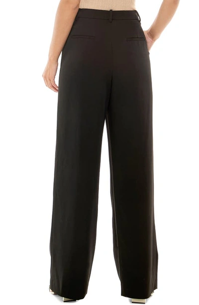 Shop Wayf Pleated Trousers In Black