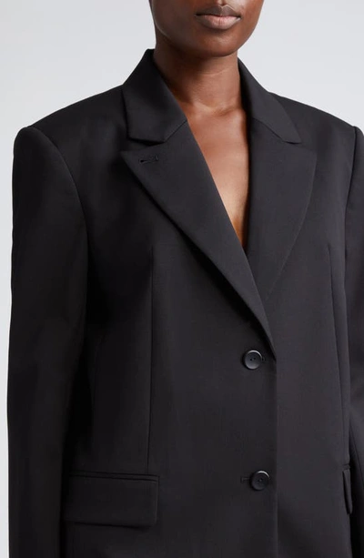 Shop Maria Mcmanus Single Breasted Convertible Blazer In Black