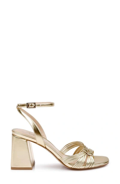 Jewel Badgley Mischka Michelle Ankle Strap Sandal In Gold