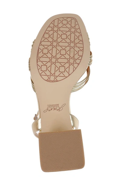 Jewel Badgley Mischka Michelle Ankle Strap Sandal In Gold