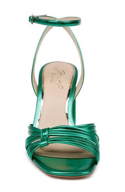 Shop Jewel Badgley Mischka Michelle Ankle Strap Sandal In Green