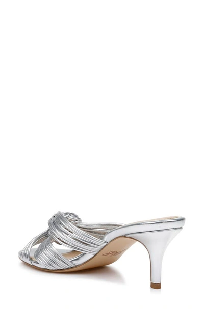 Shop Jewel Badgley Mischka Mia Slide Sandal In Silver
