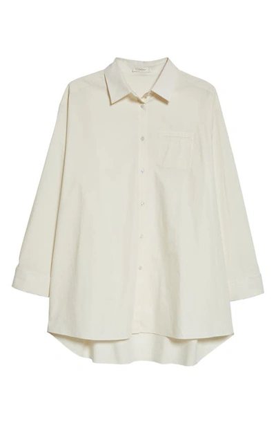 Shop The Row Moon Cotton Button-up Shirt In Shell