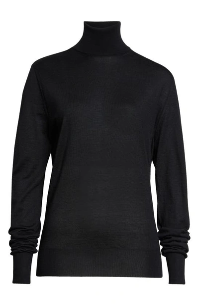 The Row Heva Turtleneck Jumper In Black
