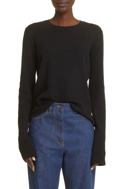 Shop The Row Kitsap Wool & Cashmere Sweater In Black