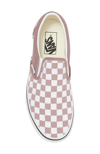 Shop Vans Classic Slip-on Sneaker In Checkerboard Antler