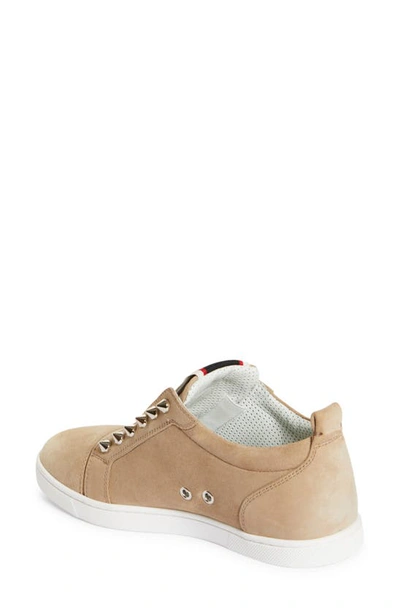 Shop Christian Louboutin F.a.v Fique A Vontade Slip-on Sneaker In Saharienne