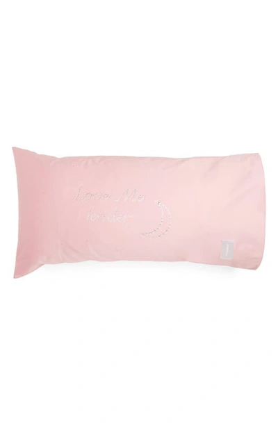 Shop Magniberg Gala Swarovski® Crystal Embellished Cotton Sateen Pillowcase In Gala Pink King