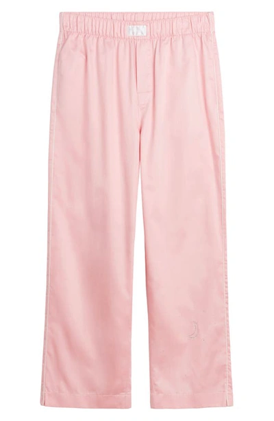 Shop Magniberg Gala Swarovski® Crystal Embellished Cotton Sateen Pajama Pants In Blossom Pink