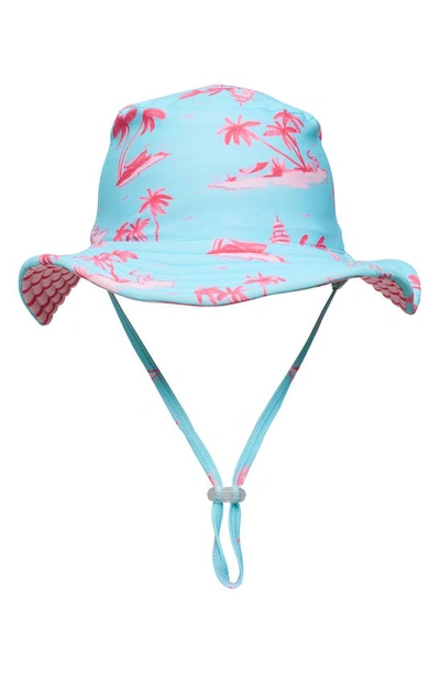 Snapper Rock Kids' Lighthouse Island Reversible Bucket Hat In Blue