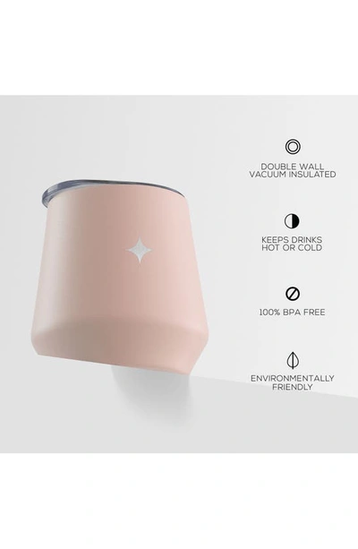 Joyjolt Stainless Steel Cocktail Shaker & Travel Cup Set In Pink