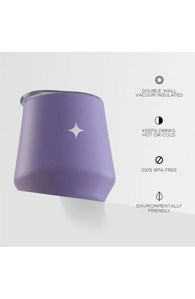 Joyjolt Stainless Steel Cocktail Shaker & Travel Cup Set In Purple