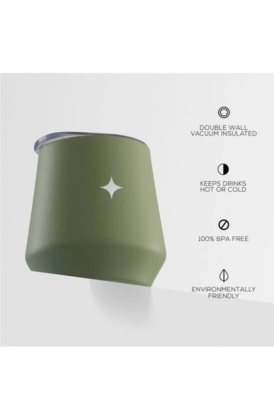 Joyjolt Stainless Steel Cocktail Shaker & Travel Cup Set In Green