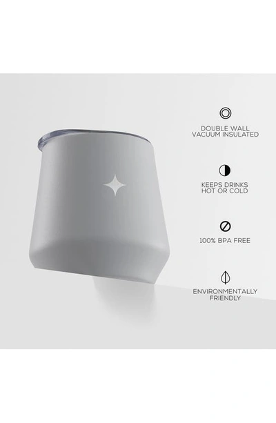 Joyjolt Stainless Steel Cocktail Shaker & Travel Cup Set In Grey