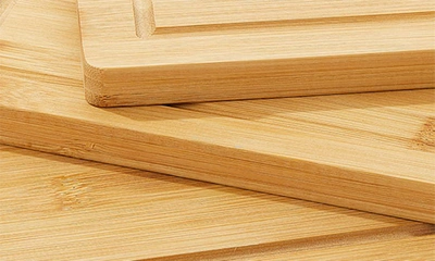 Joyjolt 11-piece Bamboo Cutting Boards & Nesting Mixing Bowls Set In Black