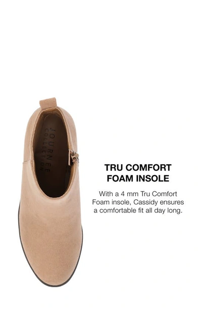 Journee Collection Women's Cassidy Platform Block Heel Lug Sole Booties In Beige