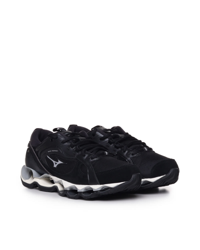 Shop Mizuno Wave Prophecy Beta 2 Sneakers With Inserts In Black