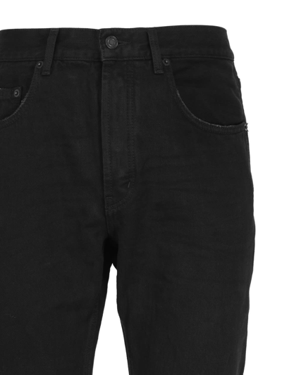 Shop Saint Laurent Five Pocket Jeans In Carbon