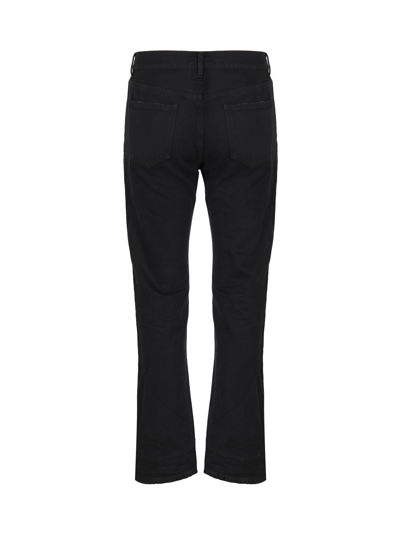 Shop Saint Laurent Five Pocket Jeans In Carbon