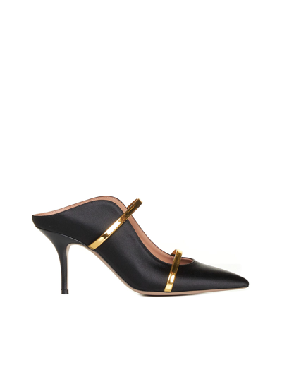 Shop Malone Souliers Flat Shoes In Black Gold