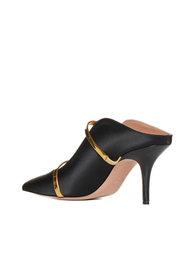 Shop Malone Souliers Flat Shoes In Black Gold
