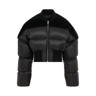 Shop Rick Owens Flight Cropped Jacket