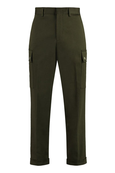 Shop Etro Cotton Cargo-trousers In Green