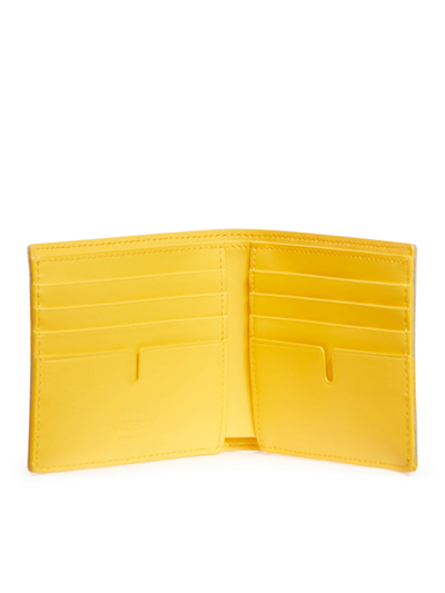 Shop Burberry Men Book Wallets In Yellow