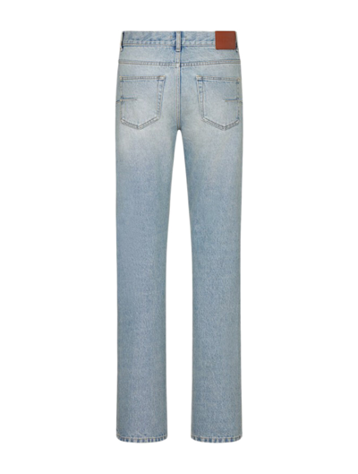 Shop Dior Christian  Men Long Jeans With Regular Fit In Blue