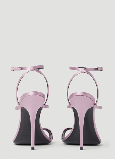 Shop Saint Laurent Women Dive High Heel Sandals In Pink