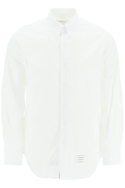 Shop Thom Browne Classic Poplin Shirt Men In White