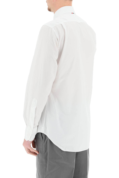 Shop Thom Browne Classic Poplin Shirt Men In White