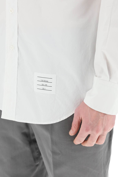 Shop Thom Browne Classic Poplin Shirt Men In White