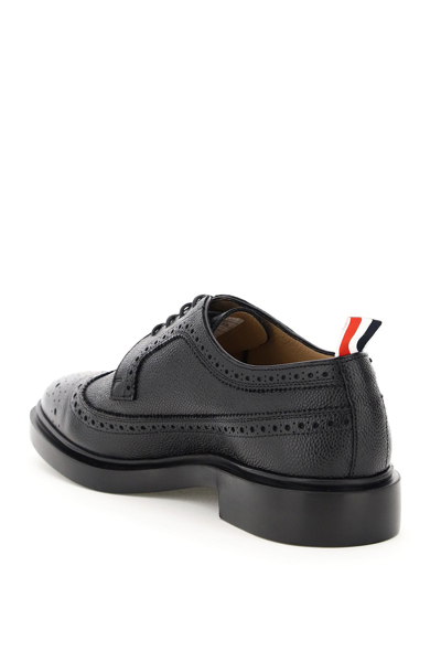 Shop Thom Browne Longwing Brogue Lace-up Shoes Men In Black