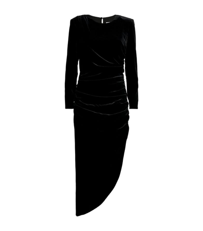 Shop Veronica Beard Velvet Tristana Dress In Black