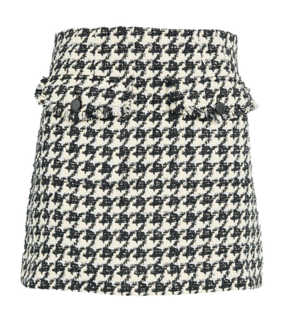 Shop Veronica Beard Houndstooth Adriel Skirt In Multi
