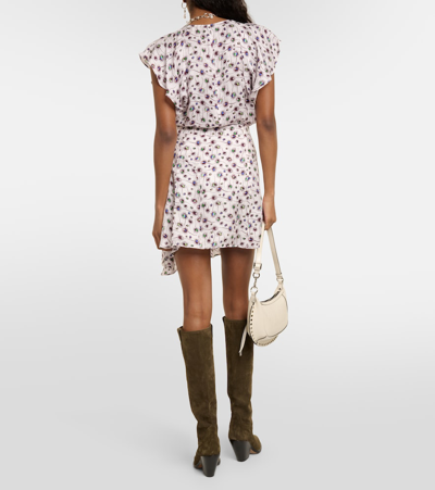 Isabel Marant Selena Printed Asymmetric Miniskirt In Multicoloured